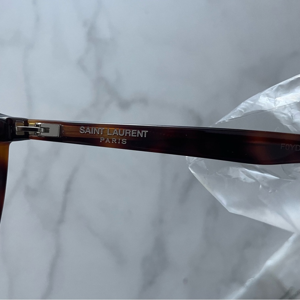 SAINT LAURENT 58mm havana cat eye sunglasses - Picture 6 of 8